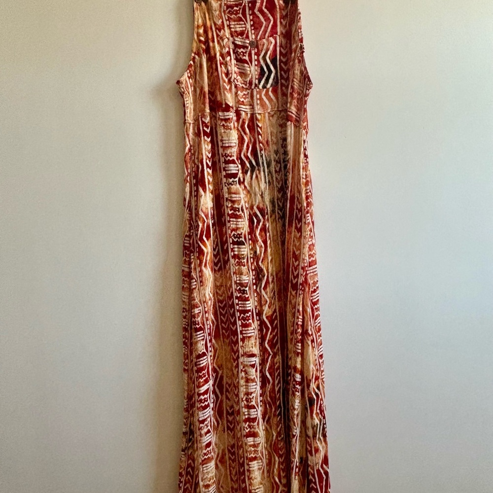 Bali Moon Sleeveless Bohemian Maxi Dress